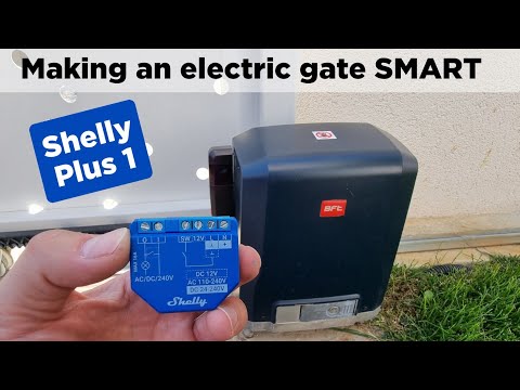 Shelly Plus 1: How to make your electric gate SMART, via WIFI control!
