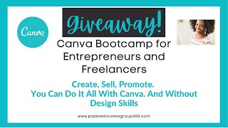 Canva Bootcamp Giveaway