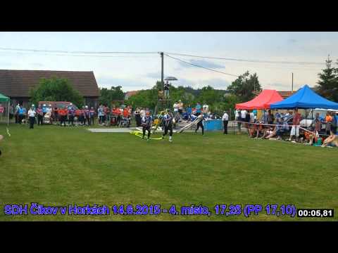 SDH Čikov v Horkách 14.6.2015 - 4.místo - 17,25 (PP 17,10)