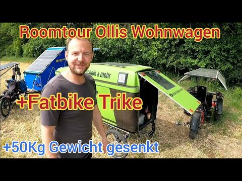 Ollis Wohnwagen+Fatbike Trike/Roomtour