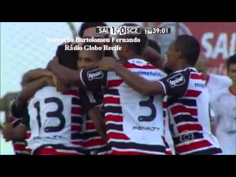 Salgueiro 1x1 Santa Cruz - Nar. Bartolomeu Fernando, Rádio Globo - Pernambucano 2014