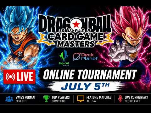 Dragon Ball Super Card Game Masters | Top Cut Events Online Tournament | July 5 Live Coverage