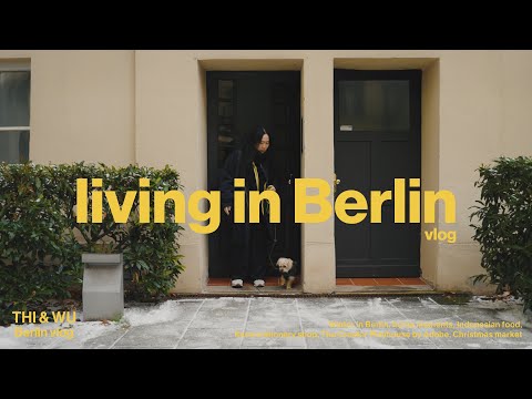 Living in Berlin vlog – winter days, home moments, xmas market, stationery shop owner, adobe event