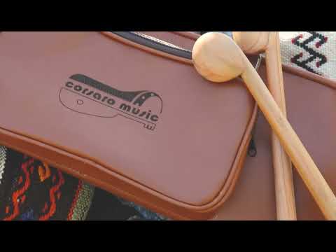 Corsaro Music Drumstick Bag (Vegan Leather) Holds drumsticks mallets & more stylish chic large size floor-tom hooks image 11