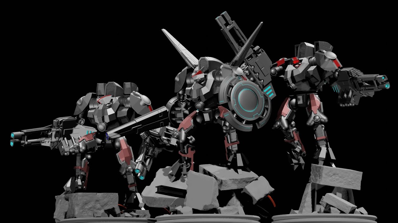 Exo mecha team 3D Print Model