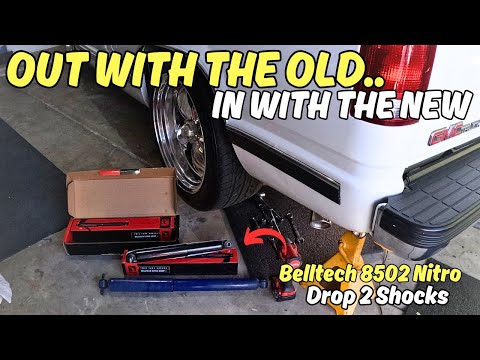 INSTALLING NEW BELLTECH 8502 NITRO 2 DROPS SHOCKS ON MY 1993 OBS GMC SIERRA...SpinningwrencheswithJ