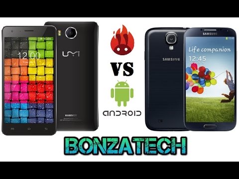 UMI Hammer VS Samsung Galaxy S4 Antutu benchmark