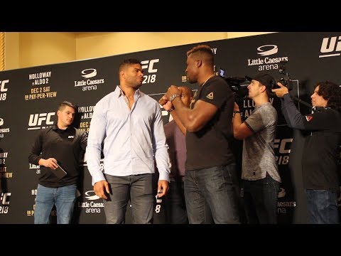 UFC 218 Media Day: Alistair Overeem vs. Francis Ngannou Staredown
