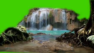Beautiful water waterfall HD Green Screen Free