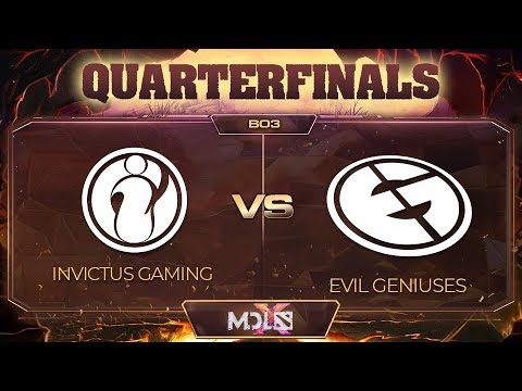 Invictus Gaming vs Evil Geniuses Game 1 - MDL Chengdu Major: Quarterfinals