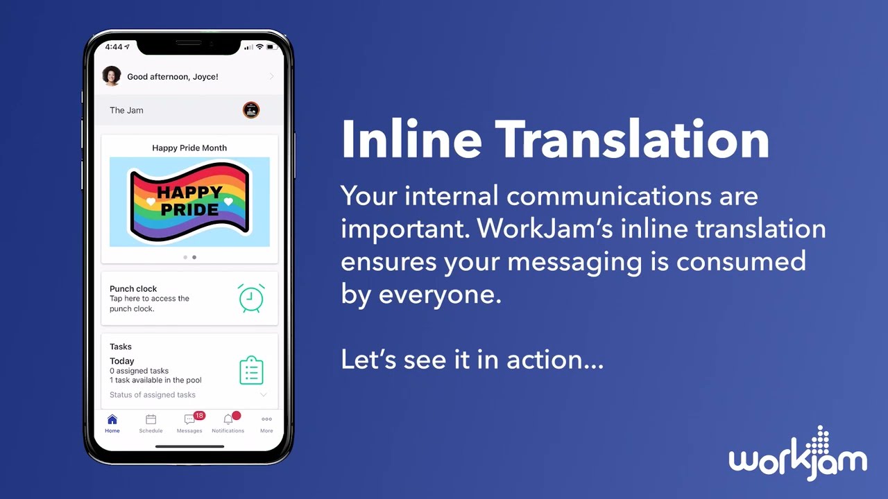 WorkJam: Inline Translation