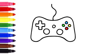 How to draw a game controller step by step