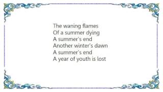 Lacrimas Profundere - A Summer's End Lyrics