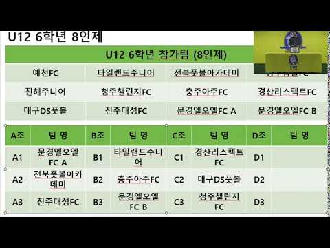 2026 KY페더레이션컵 춘계 전국유소년축구페스티벌 조 추첨식