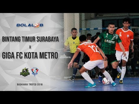 Highlight : Bintang Timur Surabaya vs Giga FC Kota Metro (3-2) - Baskhara Trofeo 2018