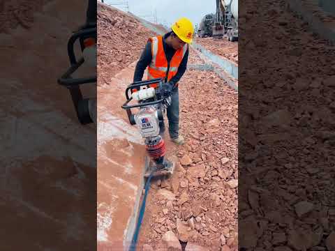 Compact Soil in Seconds! Watch How This Vibrocompactor Makes Loose Soil Dense!