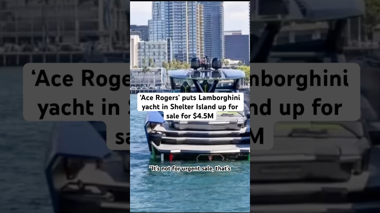 San Diego businessman charged with indecent exposure last year is now selling his Lamborghini yacht.