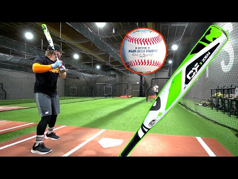 Hitting a &quot;juiced&quot; 2019 MLB Baseball with the GREEN CF ZEN (new exit velo record... by a lot)