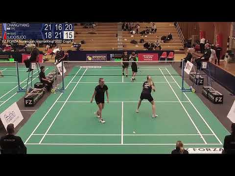 Match point - Chang / Yang vs Sjoo / Sjoo - WD, SF - Norwegian Int. 2022