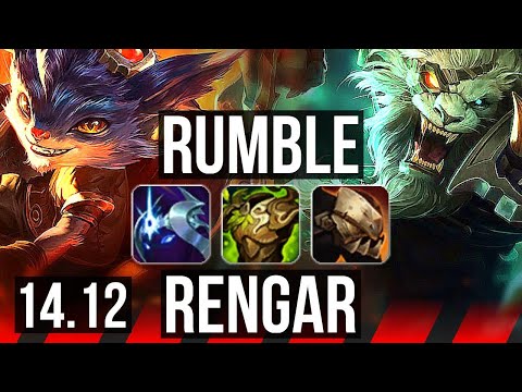 RUMBLE vs RENGAR (TOP) | 66% winrate, 6 solo kills | EUW Master | 14.12