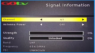 How To Check Your Gotv Signal Strength