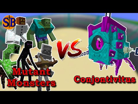 Mutant Monsters vs Conjontivitus(Minecell) | Minecraft Mob Battle