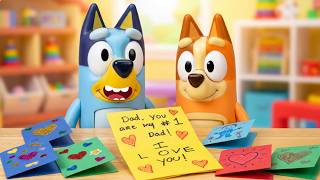 Cartão do Dia dos Pais do Bluey 💙 | DIY Fácil para Crianças em Português