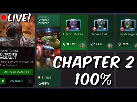 Ultron's Assault: Variant (Hard Mode) Chapter 2 100% Push Part 2 - Marvel Contest Of Champions