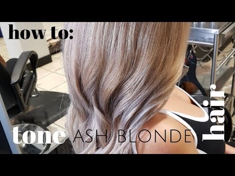 how to tone ASH BLONDE hair