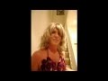 Nicki In Her Ballgown On The Stairs Transvestite