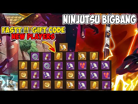 Ninjutsu Bigbang Gift and reedem Codes For New Players !!
