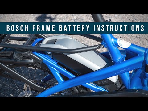 How to Remove and Install a Bosch Ebike Battery