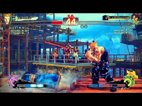 SSF4 AE:2012 ACE E I RI N (Guile) vs toro1006t (Hawk)