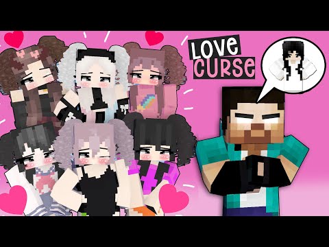 LOVE CURSE - WITH CUTE MINECRAFT GIRLS AND HEROBRINE BROTHERS - MONSTER SCHOOL