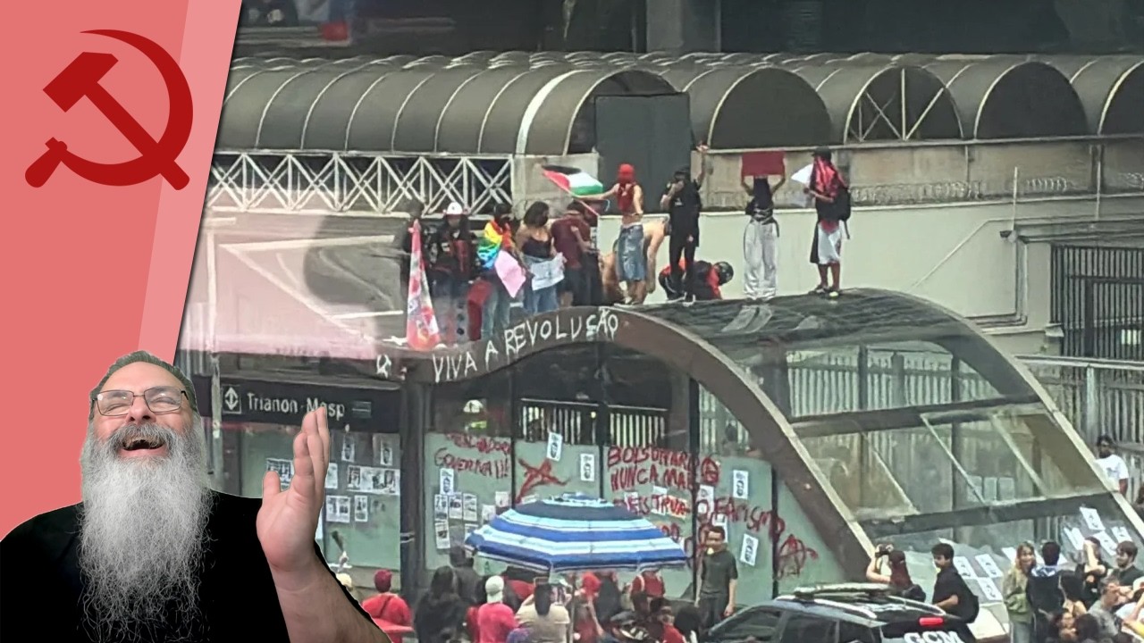 REVOLUCIONÁRIOS que QUEREM MANTER o STATUS QUO: PALHAÇADA de ESQUERDISTAS na PAULISTA vira PIADA