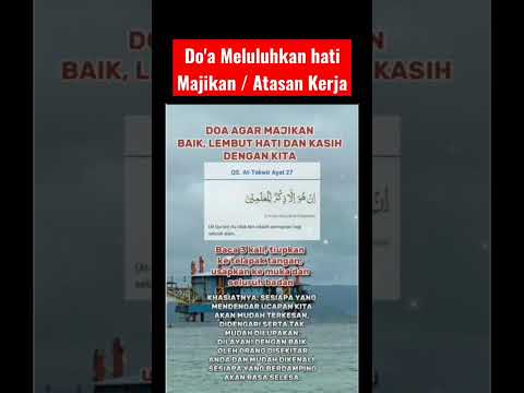 Doa Meluluhkan hati majikan atau atasan tempat kerja #shorts