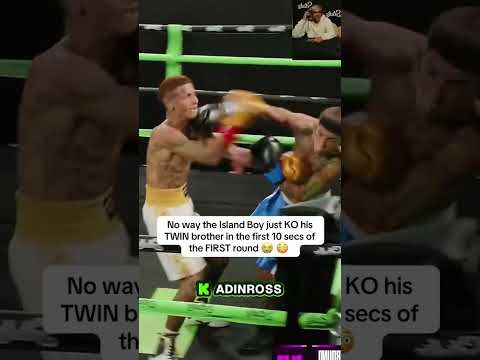No way the Island Boy just KO his TWIN brother in the first 10 secs of the FIRST round 😭 😳