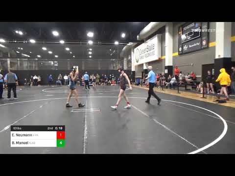 101 Lbs Quarterfinal - Emjay Neumann, X-Factor Elite Wrestling Vs Belicia Manuel, Alaska