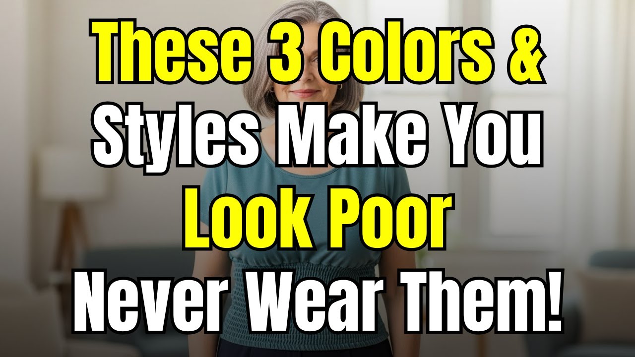 Stop Wearing These 3 Colors & Styles After 60 (They Instantly Age You)