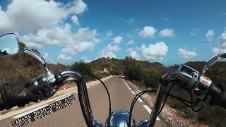 4K Yamaha Drag Star 650 Ruta al Mirador de Garbí en moto | Sonido puro del motor |