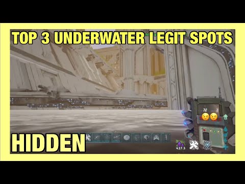 TOP 3 LEGIT BEST UNDERWATER BASE SPOTS FOR GENESIS PART 2 (ARK : SURVIVAL EVOLVED) HIDDEN