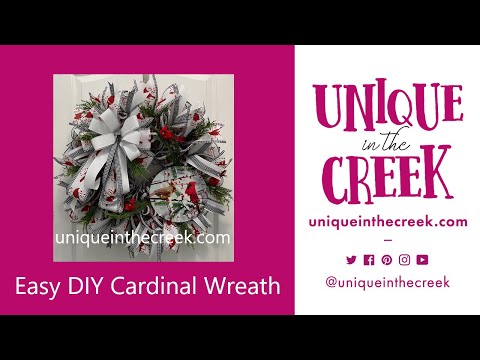 , title : 'Cardinal Ring Kit Tutorial | DIY Winter Wreath | Christmas Crafts | Ring Wreath Board | LIVE'