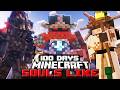 I Survived 100 Days In Souls Like Minecraft