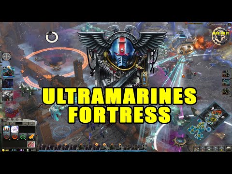 Biel Tan Eldar Push the Ultramarine Imperial Fortress - 3v3 Massive Battle   Dawn of War III