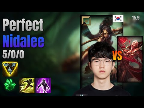 Perfect Top Nidalee vs Vladimir lol KR solo rank Full Game 15.9 | 퍼펙트 니달리 vs 블라디미르