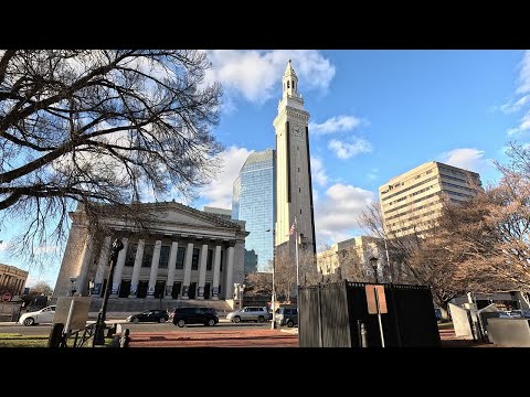 ⁴ᴷ⁶⁰ Walking tour of downtown Springfield, Massachusetts