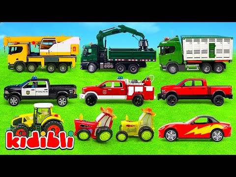 The BEST Toy Various Vehicles Moments 🚗 Amazing Fire Trucks, Cars & More | Toys for Kids | Kidibli