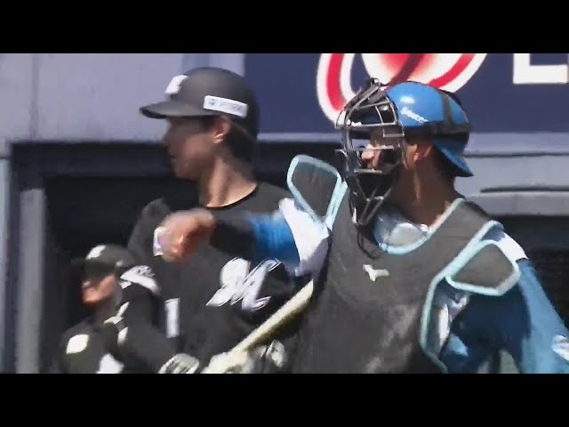 【ファーム】ファイターズ・古川裕大 久々のキャッチャー出場で見事な盗塁阻止!!  2024年6月5日 北海道日本ハムファイターズ 対 千葉ロッテマリーンズ