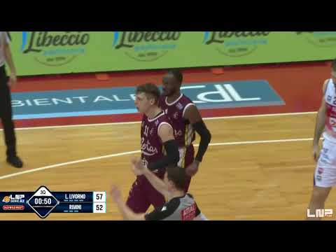 GAME WINNER DI WOODSON NELLA BOLGIA AMARANTO | LIBERTAS LIVORNO - RB RIMINI | Serie A2 25/26 | 02/11