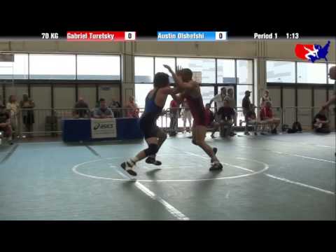 Gabriel Turetsky vs. Austin Olshefshi at 2013 Junior Nationals - FILA - GR